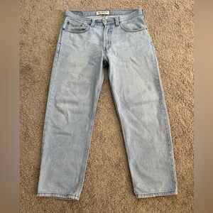 Levis 550 Relaxed Fit Men’s Blue Light Wash Tapered Denim Jeans 34x29